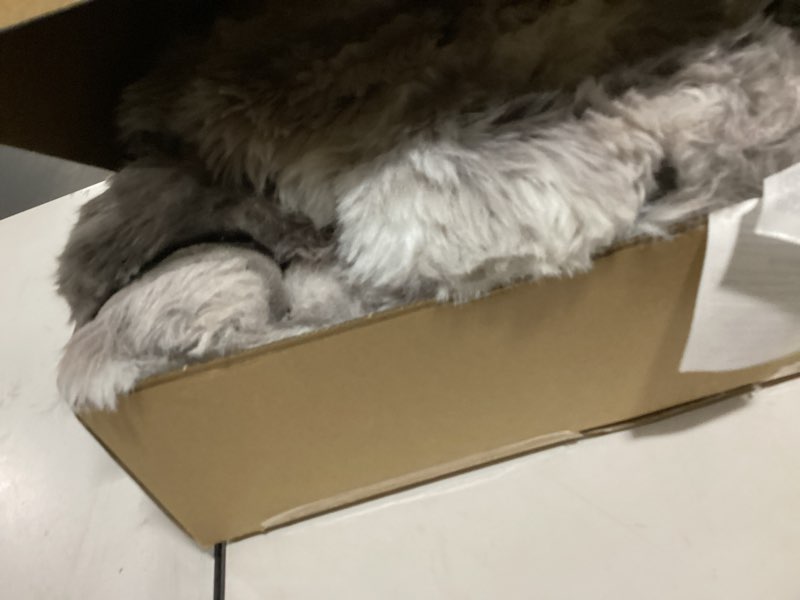 Condition photo showing New/Like New for amélie home heated bubble faux fur blanket electric - 50"x60" heating blanket throw 2/4/6/8 hours auto-off 8 heat level over-heat protection electric etl certification tie-dye grey tie-dye grey throw(50" x 60")