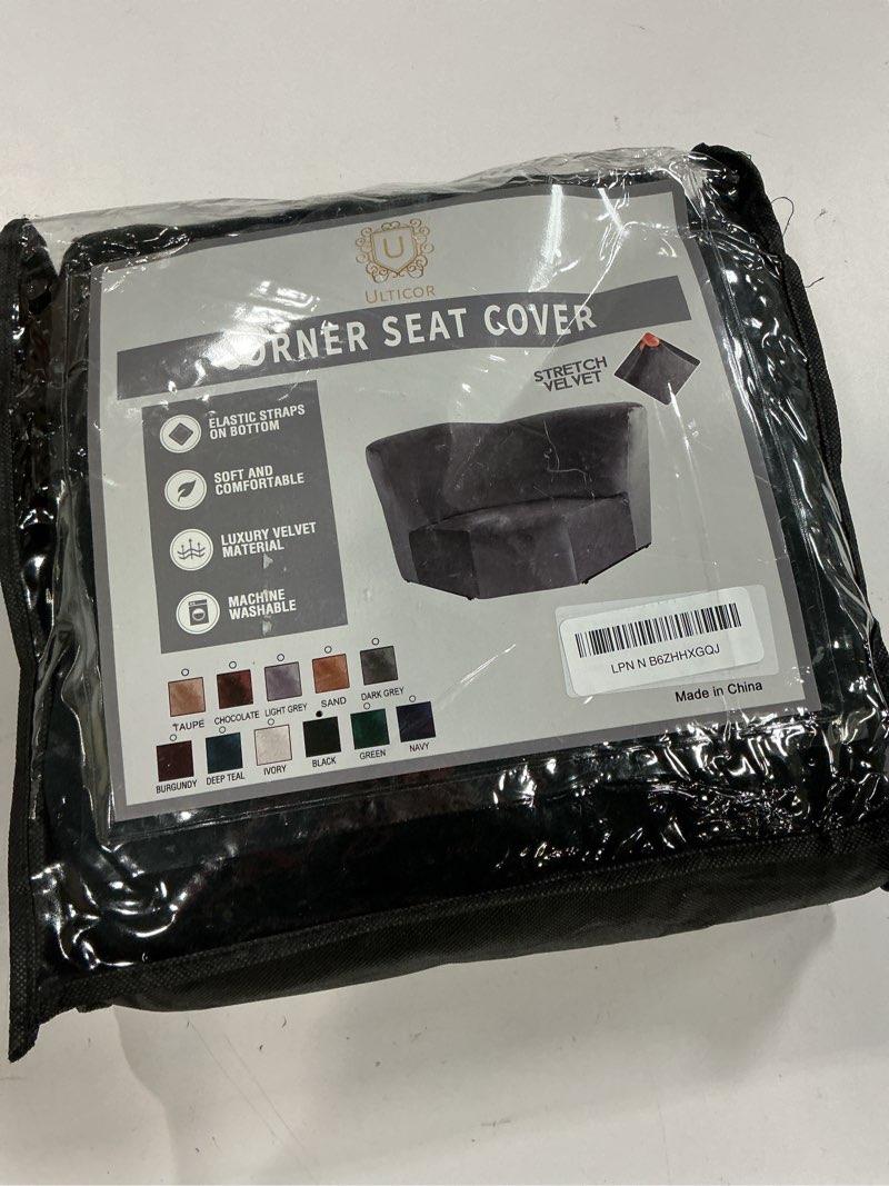 Condition photo showing Good Condition for ulticor corner wedge seat cover for l shape recliner couch (black)