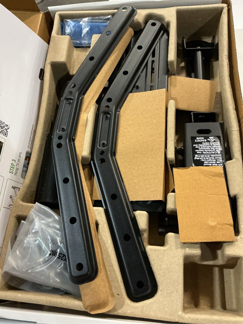 Condition photo showing As Is for sanus full-motion tv wall mount for tvs 42” – 70” up to 55 lbs