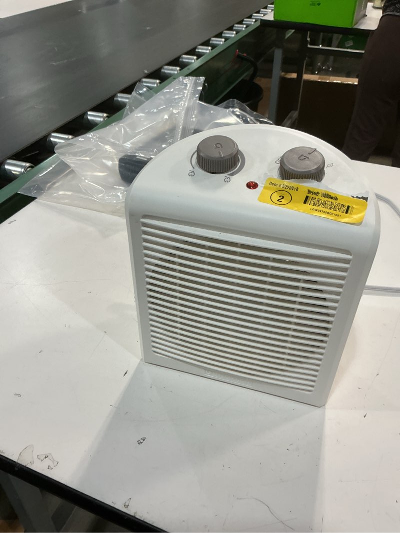 Condition photo showing As Is for Utilitech Up to 1500-Watt Utility Fan Compact Personal Indoor Electric 5228416