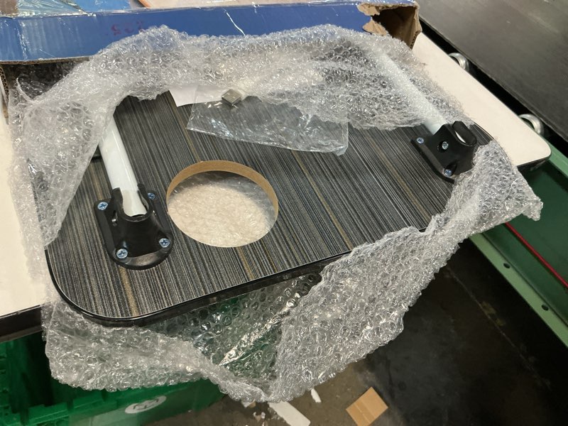 Condition photo showing Good Condition for slendor lap desk with tablet slot, foldable laptop table with storage drawer for bed?portable bed desk for laptop, computer tray with cup holder notebook stand reading holder for couch floor, black