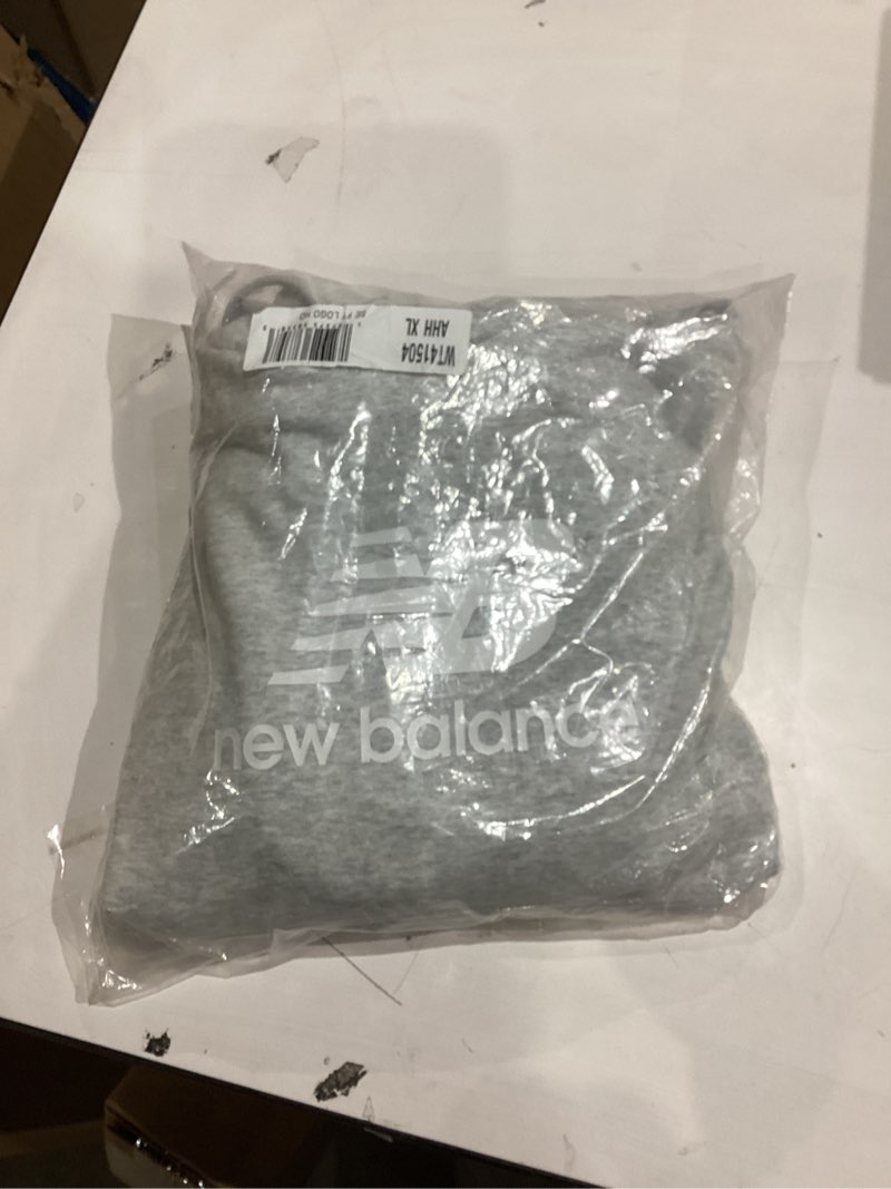 Condition photo showing New/Like New for New Balance Women's Sport Essentials Fleece Hoodie X-Large Athletic Grey
