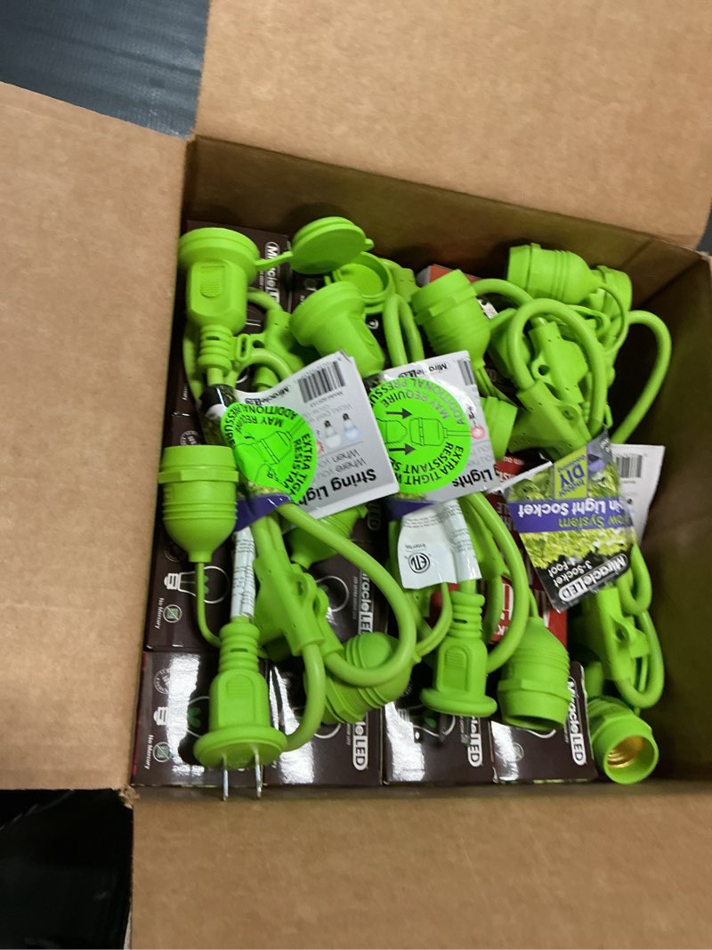 Condition photo showing New/Like New for miracle led hydroponics led indoor grow light kit - includes 3 ultra grow full spectrum 150w replacement grow light bulbs & 1 3-socket corded fixture with sproutmatic timer (4-pack)