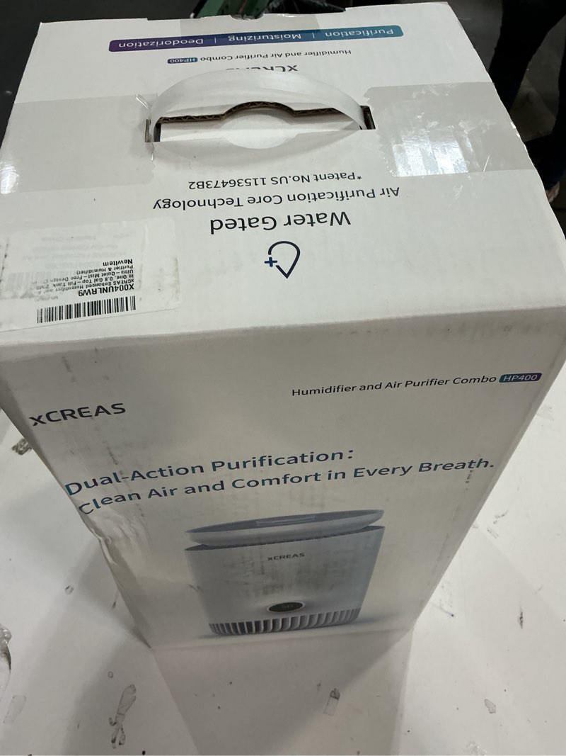 Condition photo showing item condition for enhanced humidifier and air purifier in one, 0.8 gal top-fill tank, 23db ultra-quiet mist-free design (2-in-1 air purifier & humidifier)