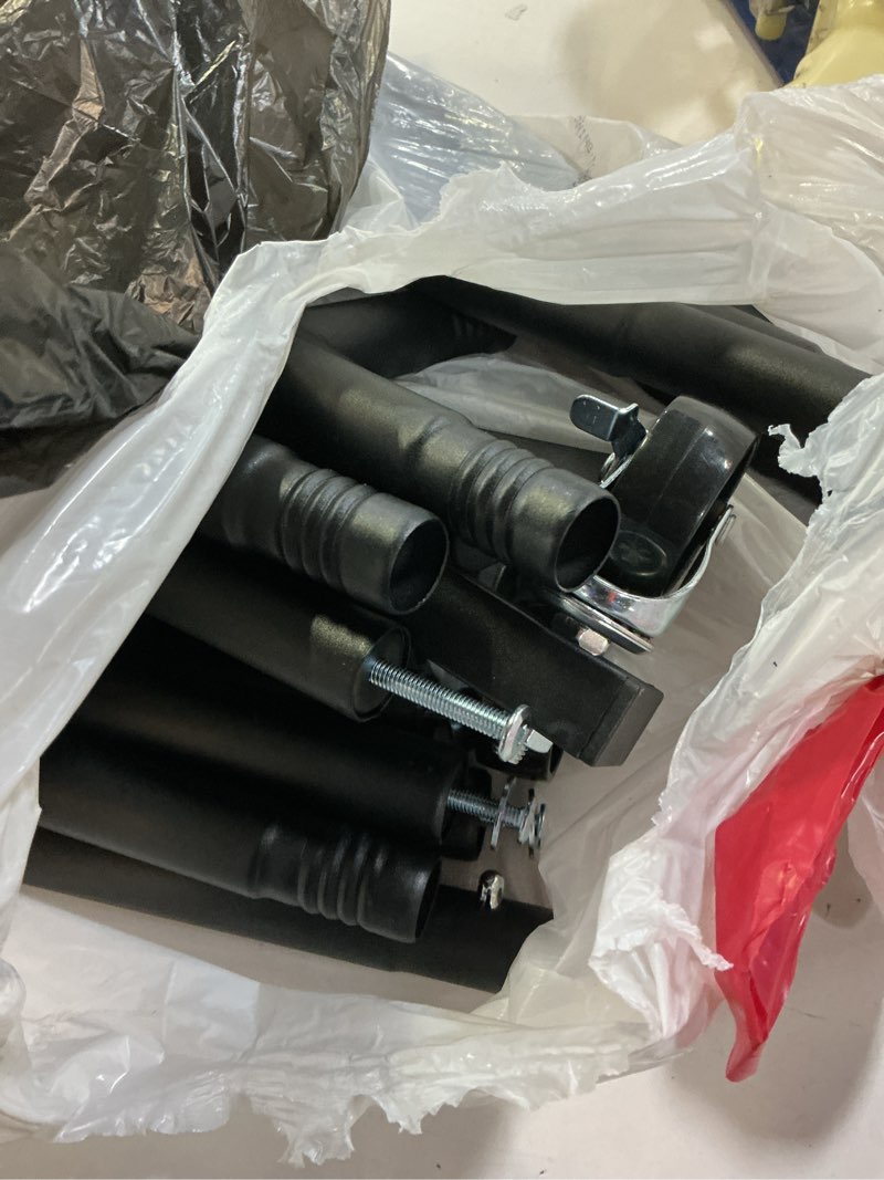 Condition photo showing As Is for Clothes Rack, Clothing Rack for Hanging Clothes, Rolling Garment Rack Sturdy Coat Rack Portable Wardrobe Rack Metal Closet Rack for Bedroom Laundry Living Room, Black