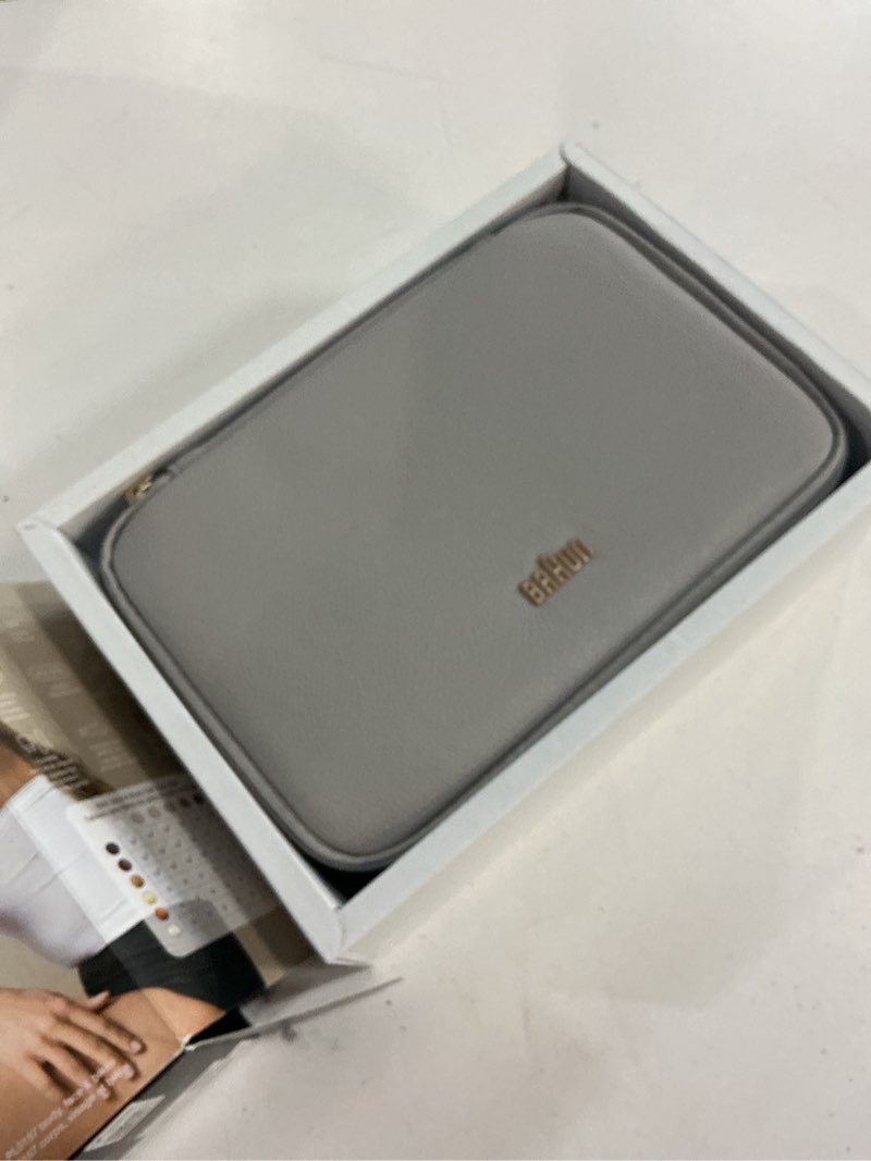 Condition photo showing New/Like New for braun ipl, silk·expert pro 5, ipl hair removal for women and men, permanent laser hair reduction at-home, 2 heads, pouch, venus razor, ipl5157