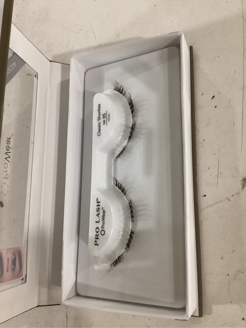 Condition photo showing Good Condition for pro lash prowear professionally styled lash clusters - easiest to apply eyelash cluster - 10 day eyelashes - waterproof lashes clusters - single set - classic shorties no. 05 - cocoa cocoa classic shorties no. 05