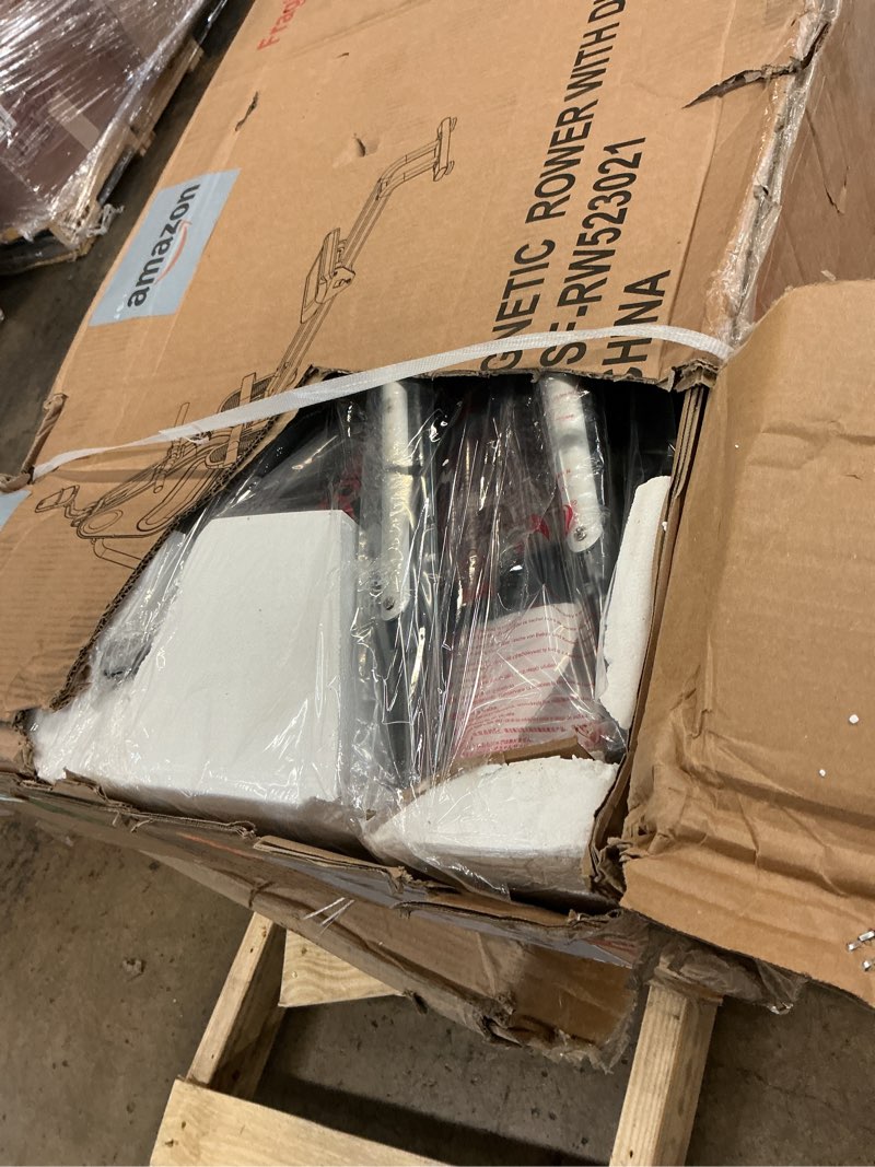 Condition photo showing New/Like New for Sunny Health & Fitness Magnetic Rowing Machine for Home Exercise, Quiet & Smooth Rower with Compact Storage and Optional Free SunnyFit App Connectivity Dual Rail Premium Smart