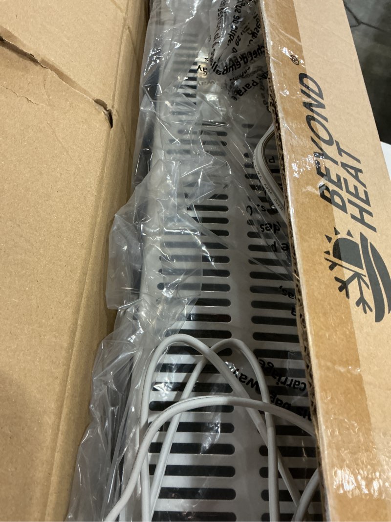 Condition photo showing Good Condition for Electric Baseboard Heater, 1500W Convection Heater with Adjustable thermostat and Overheat Protection, Slient Operation for indoor use, White White-Manual