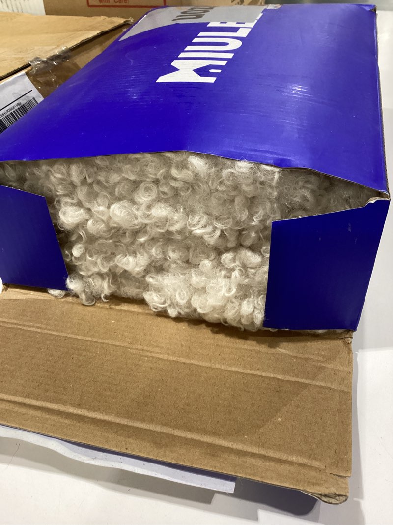 Condition photo showing New/Like New for miulee pack of 2 throw pillow covers 24x24 inch neutral oatmeal faux fur decorative sherpa pillow covers fuzzy accent soft sheepskin fleece cushion cases for boho home decor couch living room bed 24" x 24" (pack of 2) neutral oatmeal
