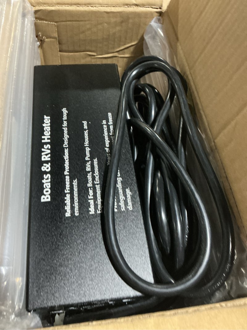 Condition photo showing Good Condition for Boat Engine Compartment Heater 800W with Safe Self-Regulated PTC Element and Waterproof Fan for Boats Up To 35', Multi-Use Bilge Heater Provide Freeze Protection in Harsh Winter Conditions