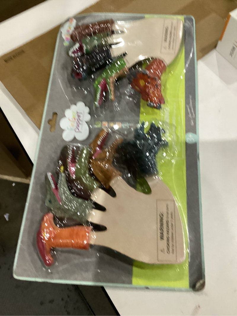 Condition photo showing Good Condition for Fun Little Toys 10 Pcs Dinosaur Head Finger Puppets, Best Choice for Party Favors, Stocking Stuffers, Pinata Fillers and Goodie Bag Fillers