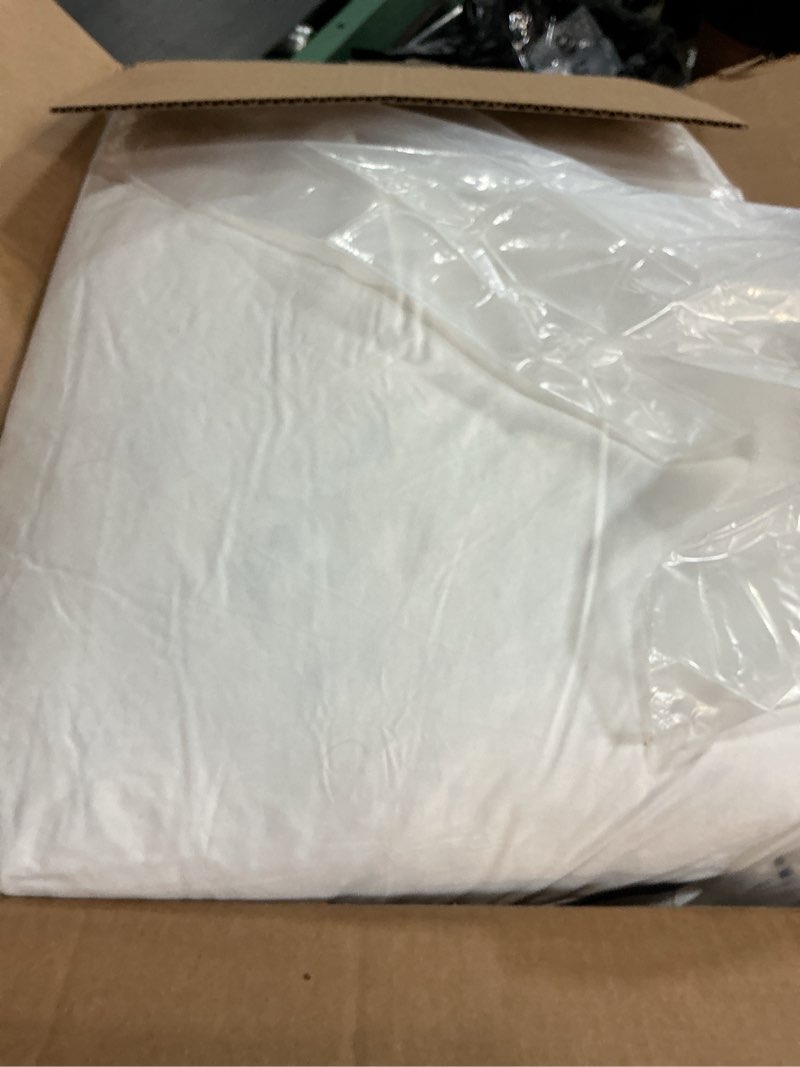 Condition photo showing Good Condition for miulee goose feather down 28x28 euro pillow insert set of 2 with 100% down-proof cotton cover, soft fluffy decorative pillow for sofa bed couch living room white 2 28x28 inch