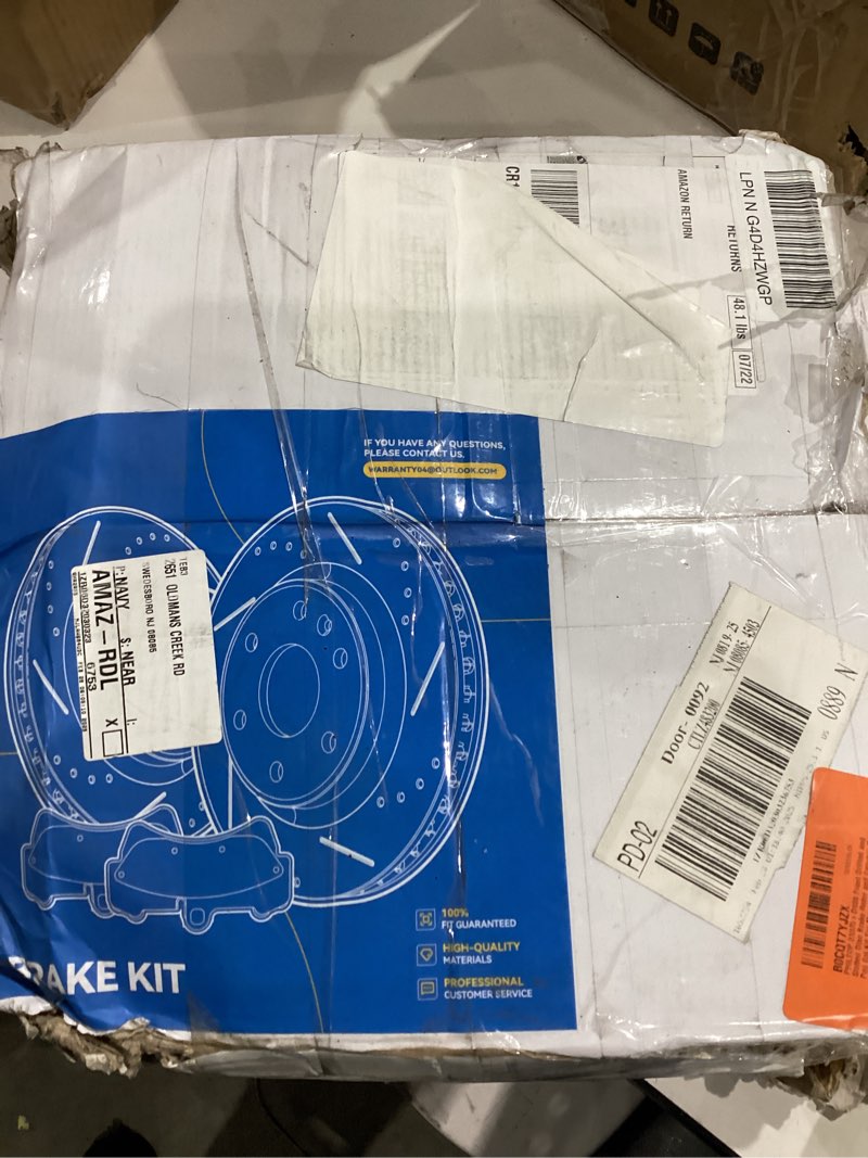 Condition photo showing Good Condition for PHILTOP 3295+D465A Front Drilled and Slotted Disc Brake Rotor and Ceramic Brake Pad Set Kit For EL 1997-2005, Civic 1996-2005, Insight 2010-2014, 6 pcs