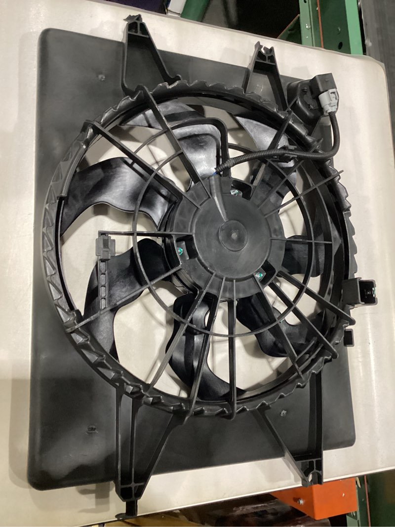 engine cooling radiator fan assembly, compatible with vehicles such as the 2014-2015 kia optima (2.4l engine) and 2014-2019 hyundai sonata 