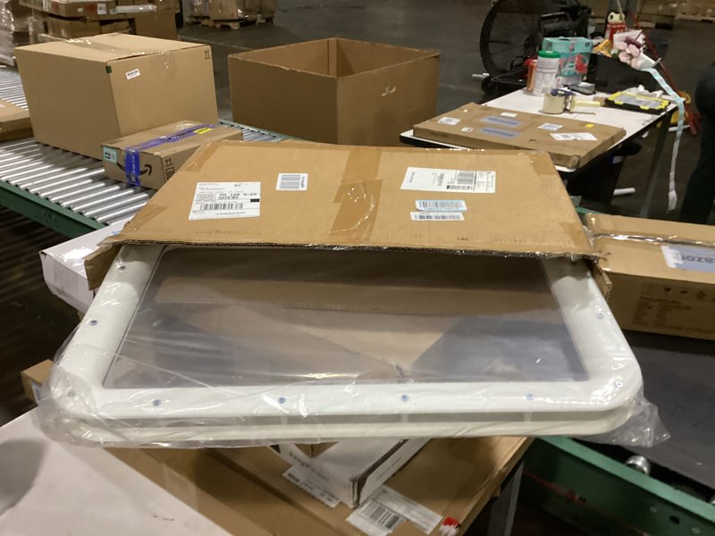 wutist 12" w x 21" h rv entry entrance door window frame interior & exterior compatible with most rv