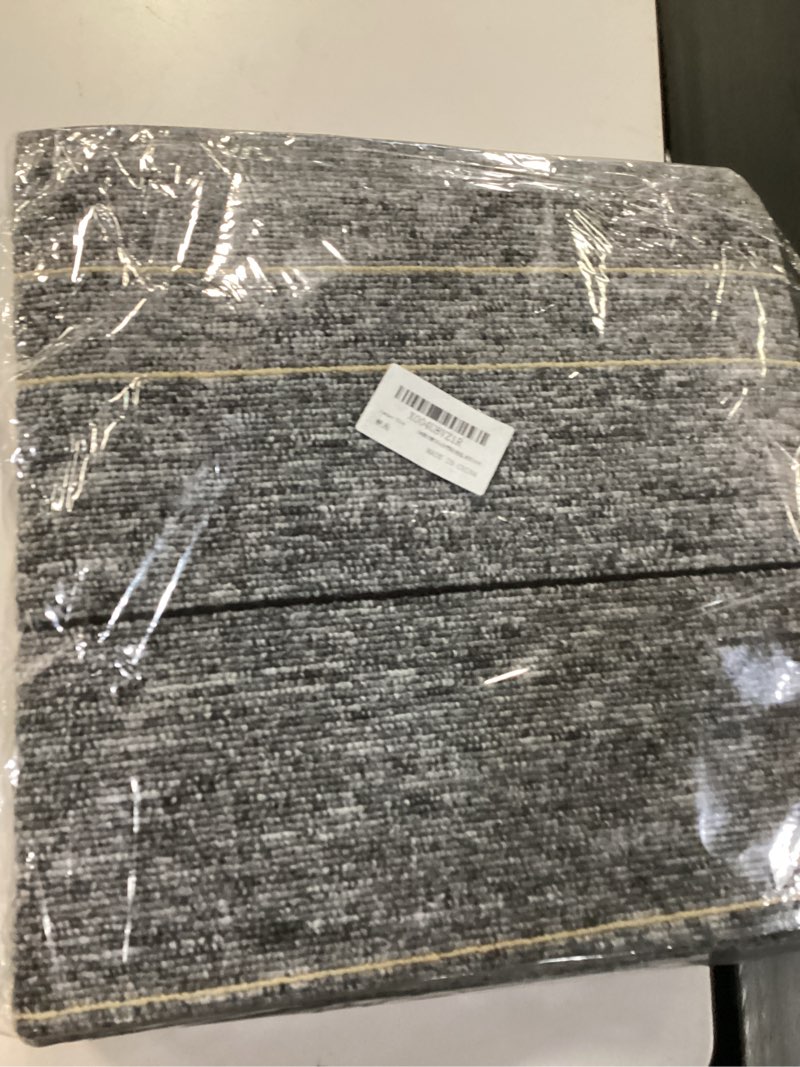Condition photo showing New/Like New for square self-adhesive carpet tiles, 12"x12"peel and stick floor carpet squares, soft low-pile carpet 