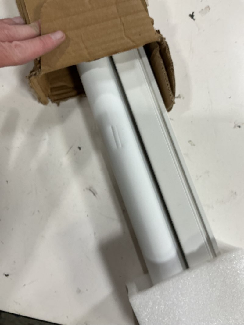 Condition photo showing As Is for grandekor no drill blackout roller shades, cordless free-stop shades for windows, uv protection & thermal insulated, easy install pull down blinds for bedroom, white,27.5" w x 72" h blackout-white 27.5"w x 72"h