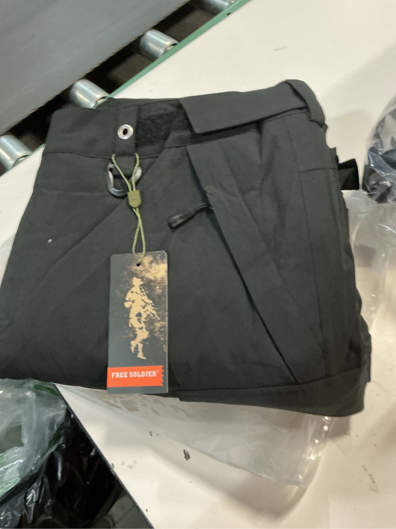 Condition photo showing Good Condition for FREE SOLDIER Men's Waterproof Snow Insulated Pants Winter Skiing Snowboarding Pants with Zipper Pockets Large(38-40)/32L Black