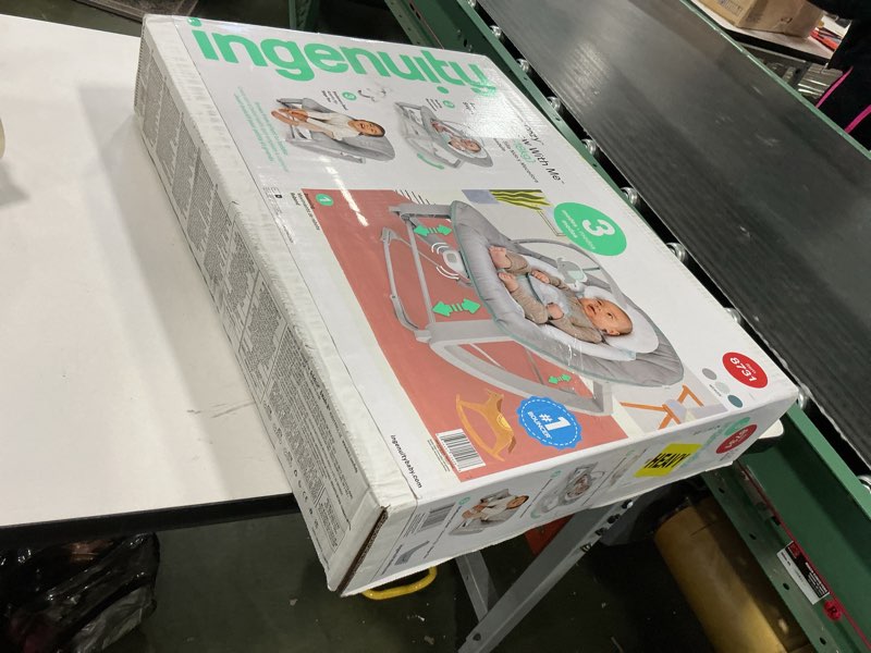 Condition photo showing New/Like New for Ingenuity Keep Cozy 3-in-1 Grow with Me Vibrating Baby Bouncer, Seat & Infant to Toddler Rocker, Vibrations & -Toy Bar, 0-30 Months Up to 40 lbs (Weaver)