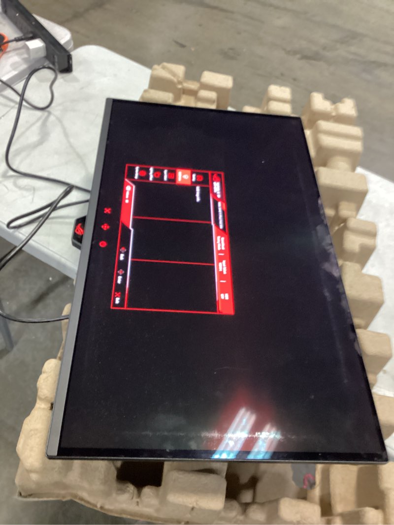 Condition photo showing Good Condition for ASUS ROG Swift 27” 4K QD-OLED Gaming Monitor (PG27UCDM) - 240Hz, 0.03ms, Custom Heatsink, Neo Proximity Sensor, G-SYNC Compatible, 99% DCI-P3, True 10-bit color, DisplayPort 2.1a UHBR20, 3 yr warranty 27" OLED 4K 240Hz UHD G-SYNC