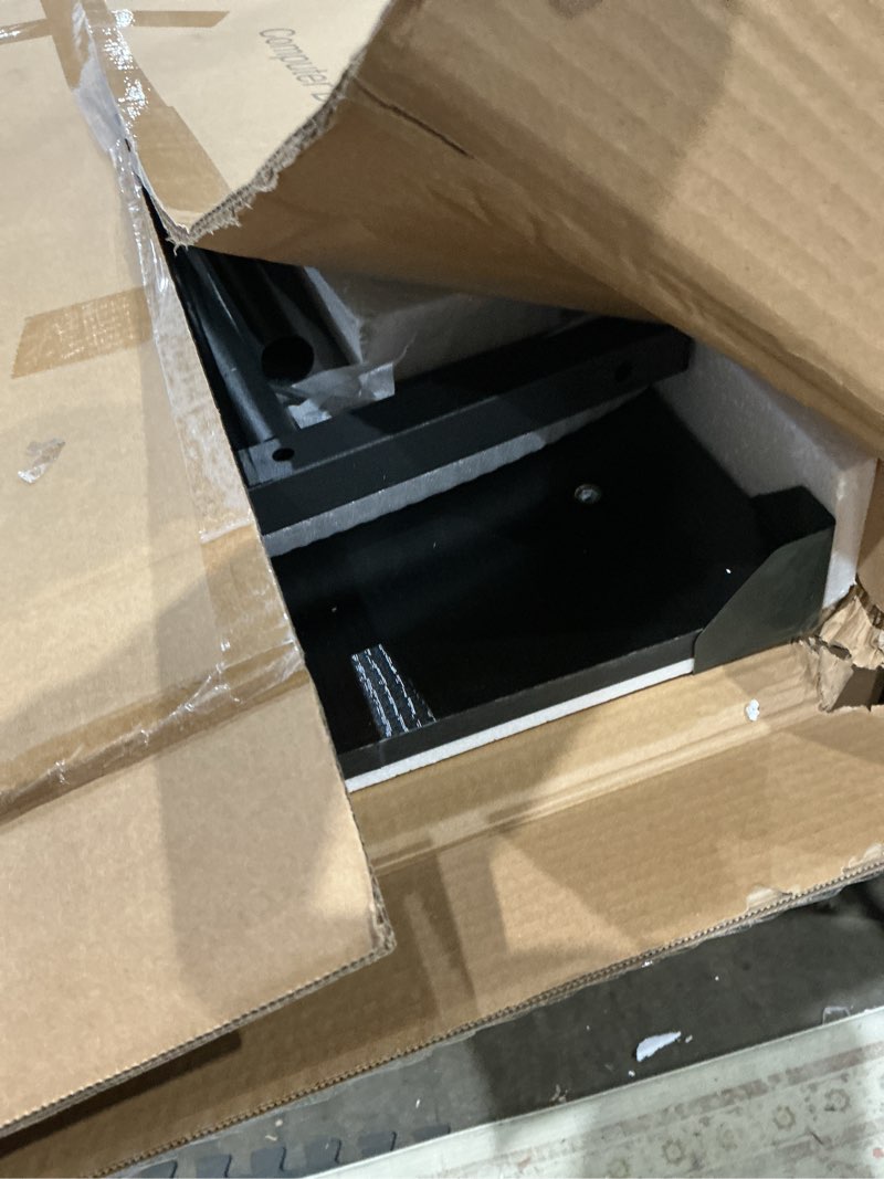 Condition photo showing Good Condition for small standing desk adjustable height, mobile stand up desk with wheels, 32 inch portable rolling desk small computer desk, portable laptop desk standing table black
