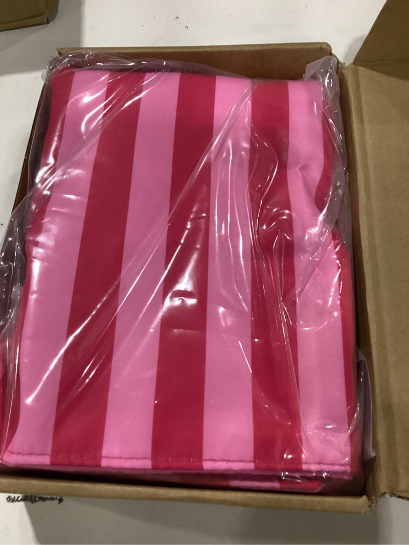 Condition photo showing New/Like New for pink striped mahjong bags protective sleeve mah jong accessory pink classic