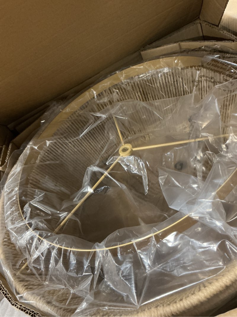 18” Hand Woven Rattan Boho Chandelier Brass Ajustable Pendant Light for Kitchen Island Living Room Bedroom Hallway, UL Listed 18" Brass