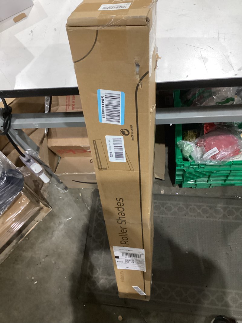 Condition photo showing As Is for Allesin zen No Drill No Tools Blackout Roller Shades for Windows, 100% Blackout Linen Fabric,Renter-Friendly,UV Protection,Cordless Roller Blinds for Home, Office, Bedroom(Linen,39x72) 39"W x 72"H Linen-polyester-100% Blackout-linen