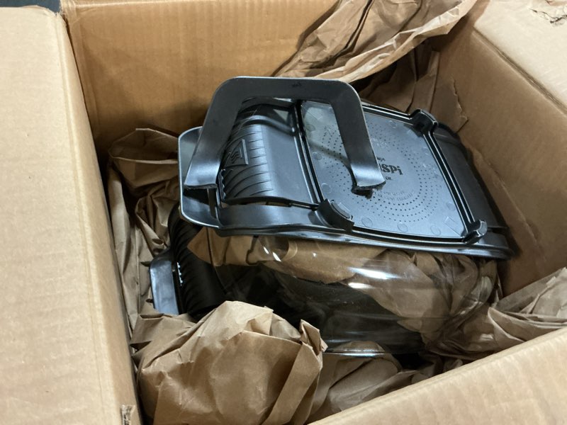 Condition photo showing As Is for Ninja CRISPi Portable Air Fryer System, Blue, TempWare Glass Containers, 1500W, All-in-One Cooking, Space-Saving Design