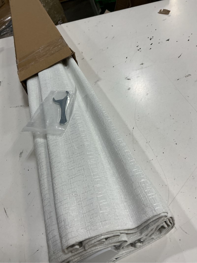 Condition photo showing Good Condition for no tools no drill roman shades, cordless blackout roman blinds for windows, room darkening window shades, smooth push & pull, easy to install, white, 29" w × 48" h white - b 29"w × 48"h