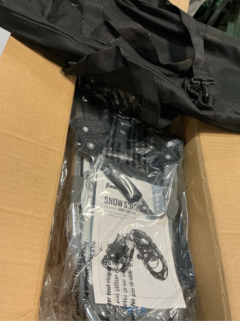 Condition photo showing Good Condition for Franklin Sports Arctic Trail Snow Shoe Gray/Black 25 INCH