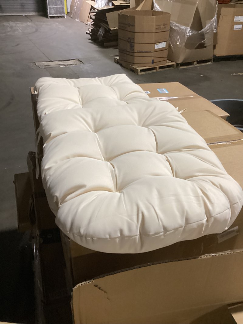 Condition photo showing Good Condition for beige indoor / outdoor adirondack cushion patio chair cushion