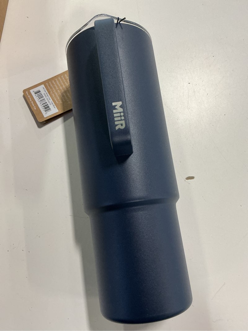 Condition photo showing New/Like New for MiiR All Day Straw Cup, 32oz - Innovative Stainless Steel Vacuum Cup With Lid, Featuring A Flexible Straw For Effortless Sipping and Splash-Proof Design Tidal Blue 32 Ounces