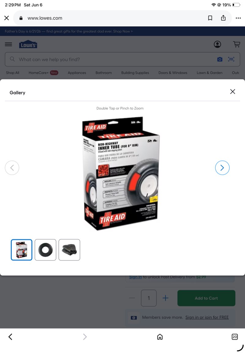 tire aid utility tire inner tube