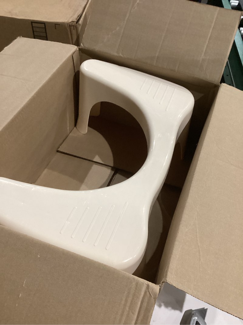 Condition photo showing As Is for Squatty Potty Simple Bathroom Toilet Stool, Buttercream 7", Ergonomic Stool – Posture-Enhancing Bathroom Footrest for Improved Digestion & Constipation Relief