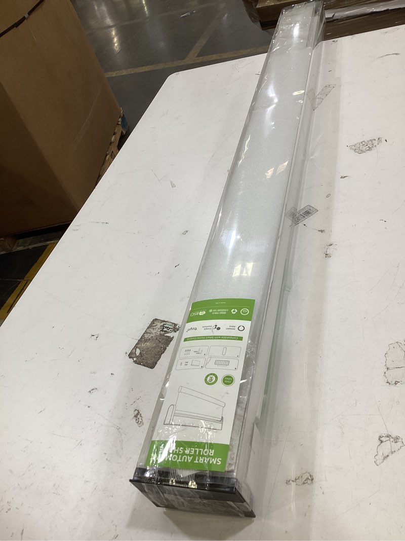 Condition photo showing Good Condition for light filtering solar shades for indoor windows, 44" w x 72" h, grey | cordless pull down spring blinds, 5% openness semi sheer fabric, flame retardant, thermal insulated uv protection for home