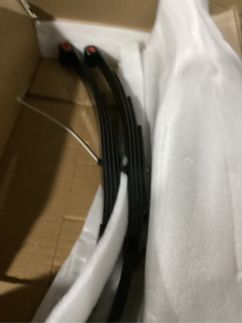 Condition photo showing Good Condition for SEHNSUCHT Trailer Leaf Spring, 6 Leaf Double Eye 3500lb Leaf Springs for 7000lb Trailer Axle, 25-1/4"L, 1.75" Width, 3” Free Open of Leaf Spring, Replace for SW6, 2-Pieces 3500lb double eyes spring-2pack