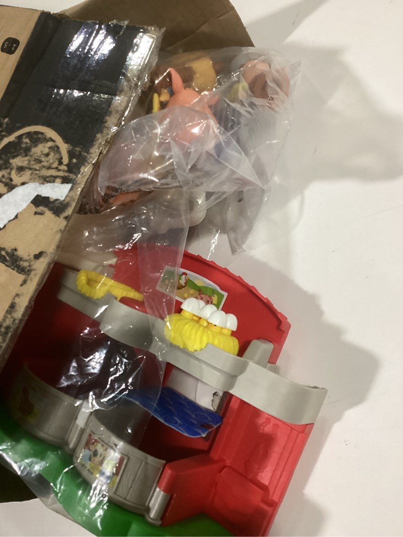 Condition photo showing Good Condition for Fisher-Price Little People Toddler Learning Toy Caring for Animals Farm Playset with Smart Stages for Pretend Play Kids Ages 1+ years (Amazon Exclusive)