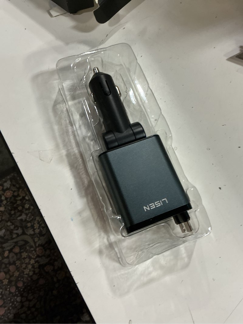 Condition photo showing New/Like New for lisen retractable car charger, for valentines day gifts for him, 69w cars adapter usb c fast charger for iphone 17 pro max 16, car accessories gadgets for men, anniversary birthday gifts for men women grey 31.5 inch