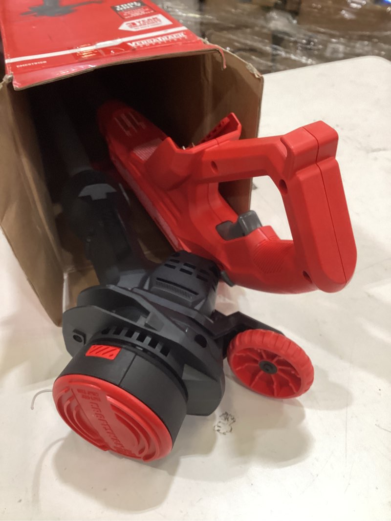 Condition photo showing Good Condition for craftsman weedwacker v20 cordless string trimmer & edger, 10-inch., bare tool (cmcst915b) tool only