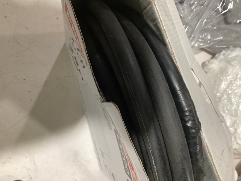 Condition photo showing As Is for yamatic pressure washer hose 25ft x 1/4", 3200 psi kink resistant oem-quality upgrade power washer replacement with m22-14mm brass fittings for ryobi, troy bilt, greenworks, craftsman 25ft 3200psi