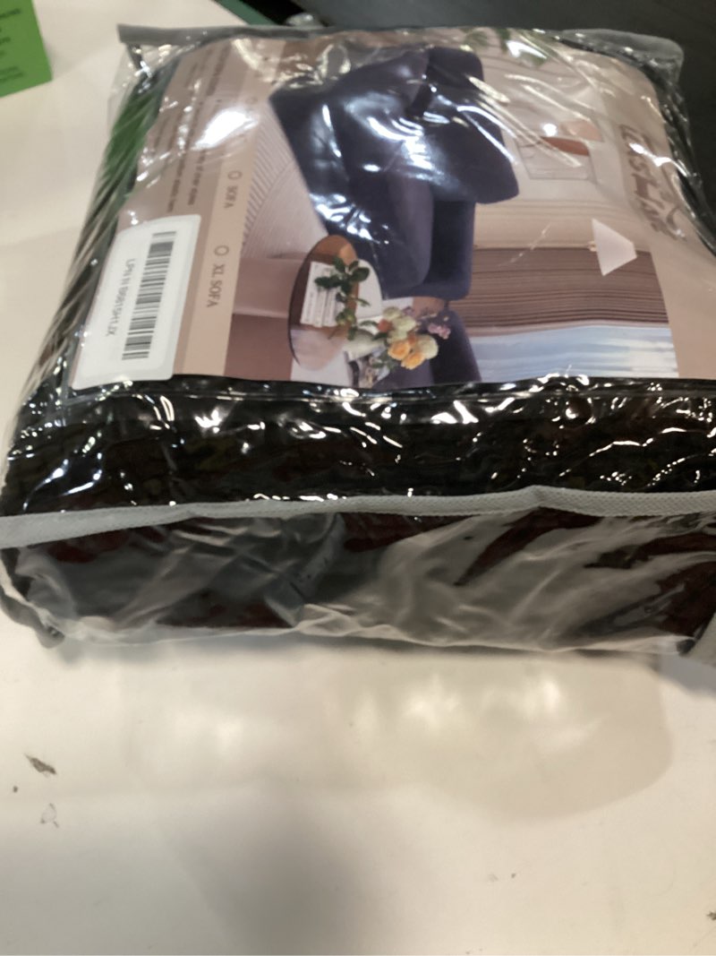 Condition photo showing Good Condition for stretch couch cover washable sofa slipcover furniture protector with non skid foam and elastic bottom for kids, dog(chair/black) black small