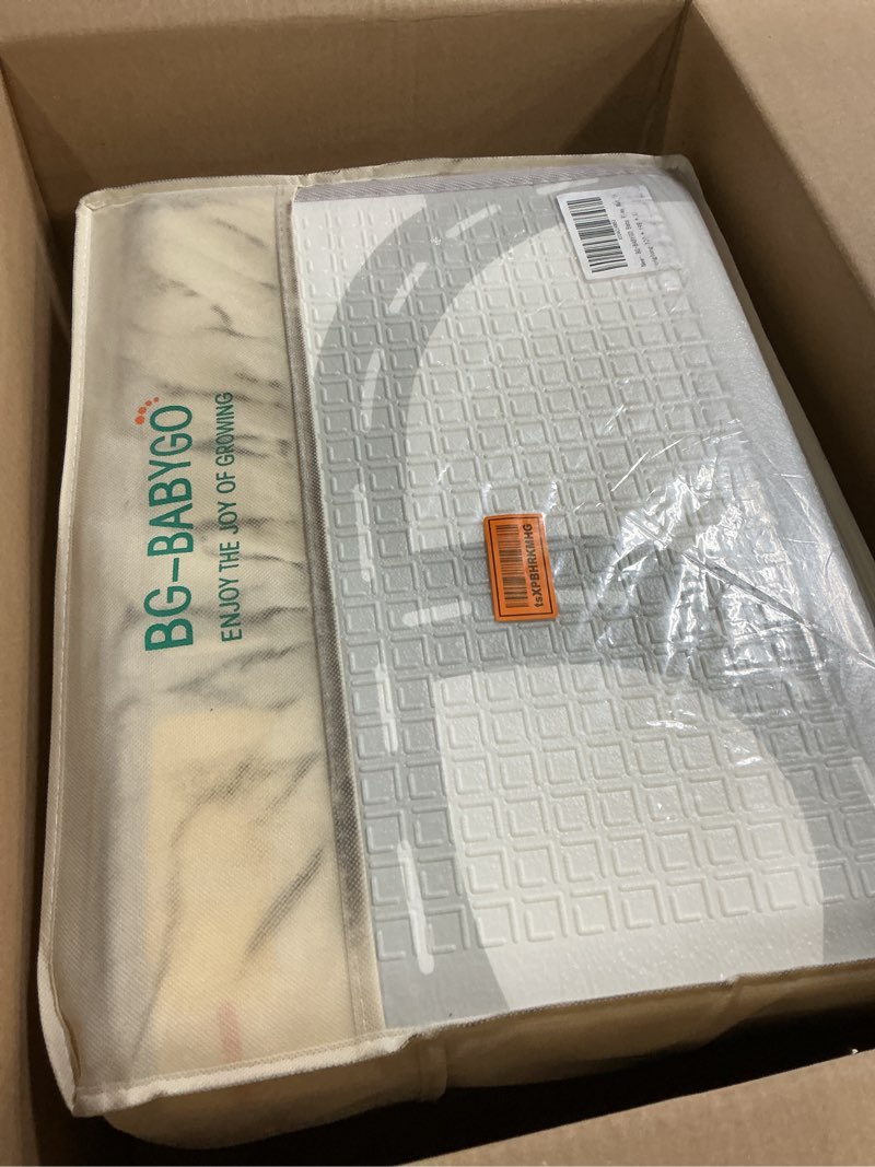 Condition photo showing New/Like New for baby play mat foldable baby floor play mat large 50"*78"*0.4" soft foam playmat for babies reversible waterproof padded baby girl play mat portable crawling mat for indoor outdoor dinosaurs 50*78*0.4