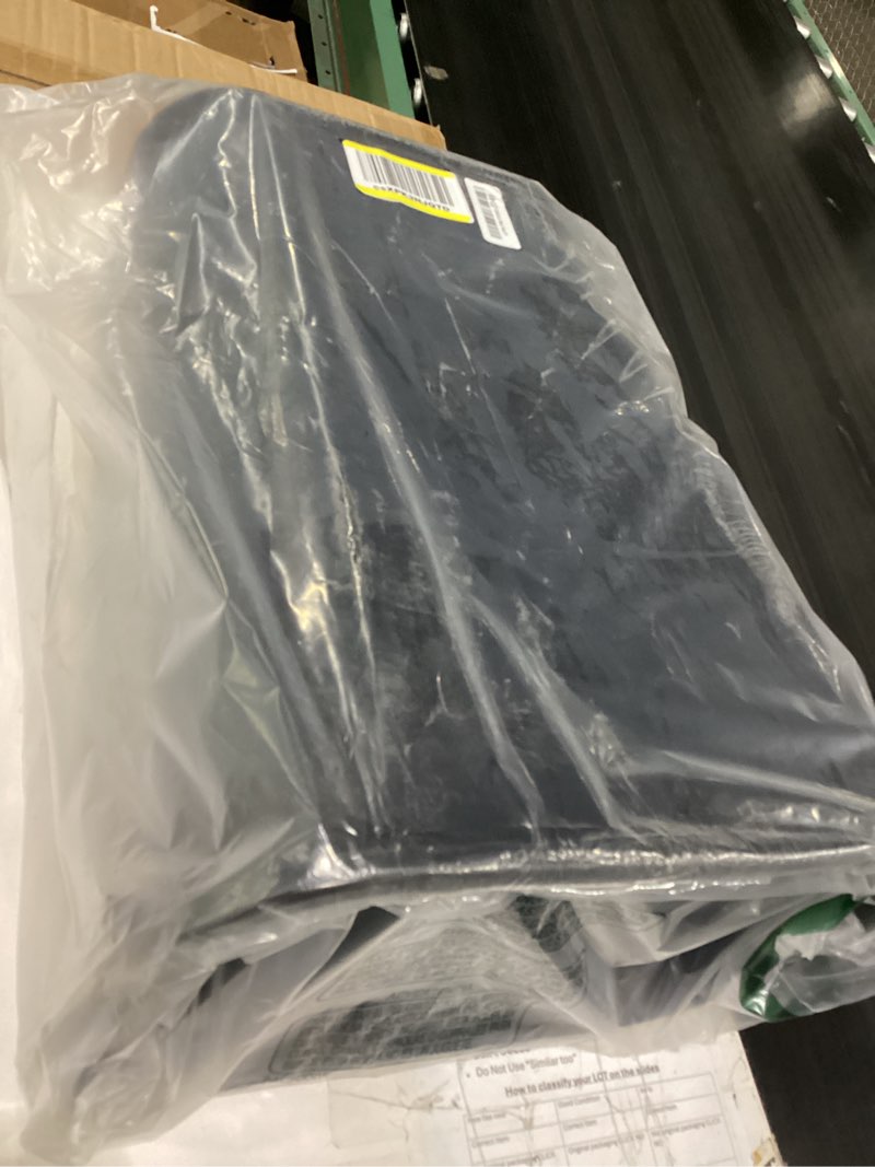 Condition photo showing Good Condition for rubbermaid commercial wastebasket trash container, 41qt/10.25 gal, plastic, black, stackable trash can for bedroom/bathroom/office, fits under desk/sink/cabinet 10.25 gallons black 1