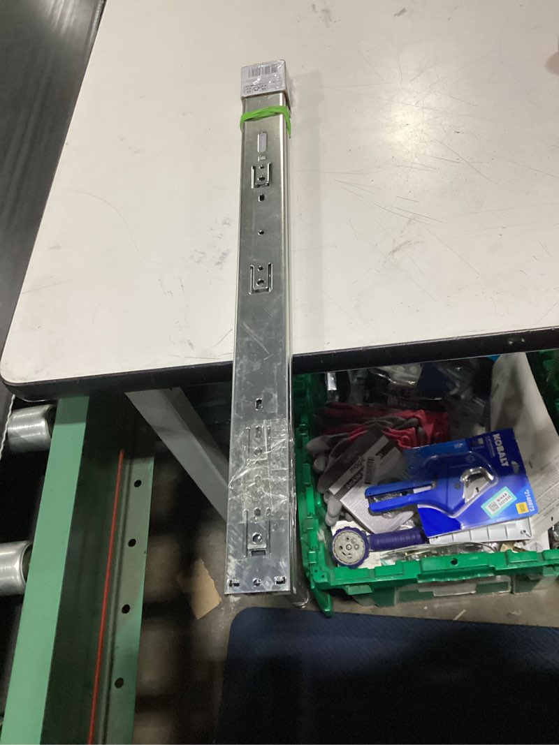 Condition photo showing New/Like New for reliabilt 22-in full extension soft close side mount ball bearing 50-lb load capacity silver drawer slide 1-pair (2-pieces)