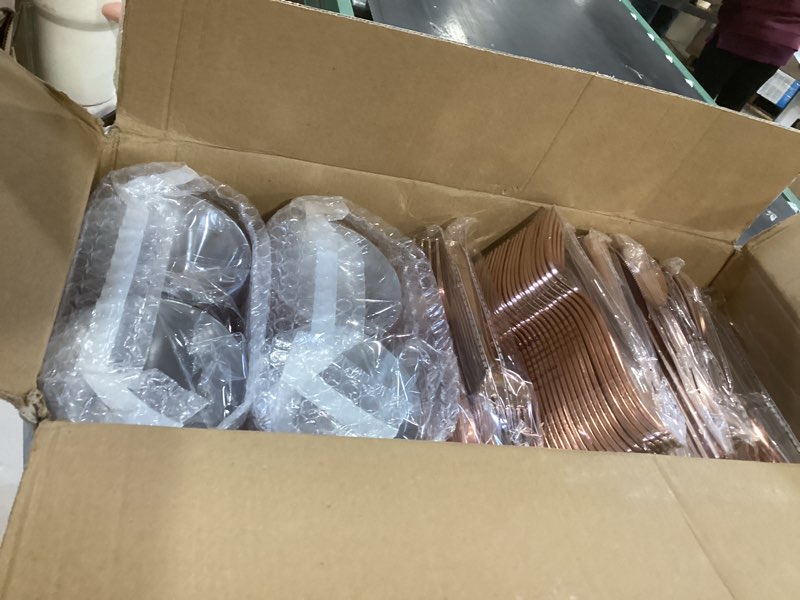 wellife 600 pcs rose gold disposable dinnerware set for 100 guests, valentine's day plate, 100 each-