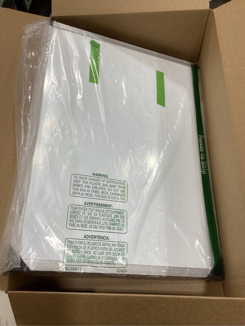 Condition photo showing Good Condition for amazon basics magnetic dry erase whiteboard, 24"w x 18"h, aluminium frame, silver/white