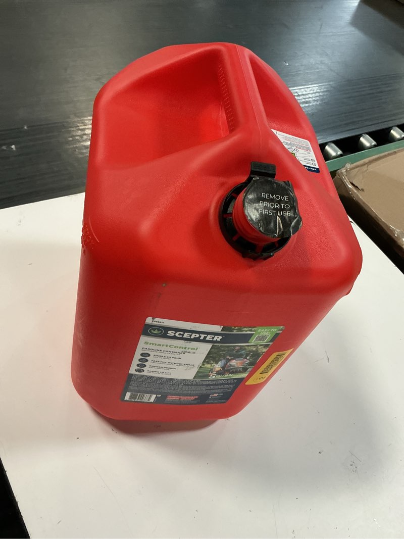 Condition photo showing As Is for scepter smartcontrol gas container with rear handle