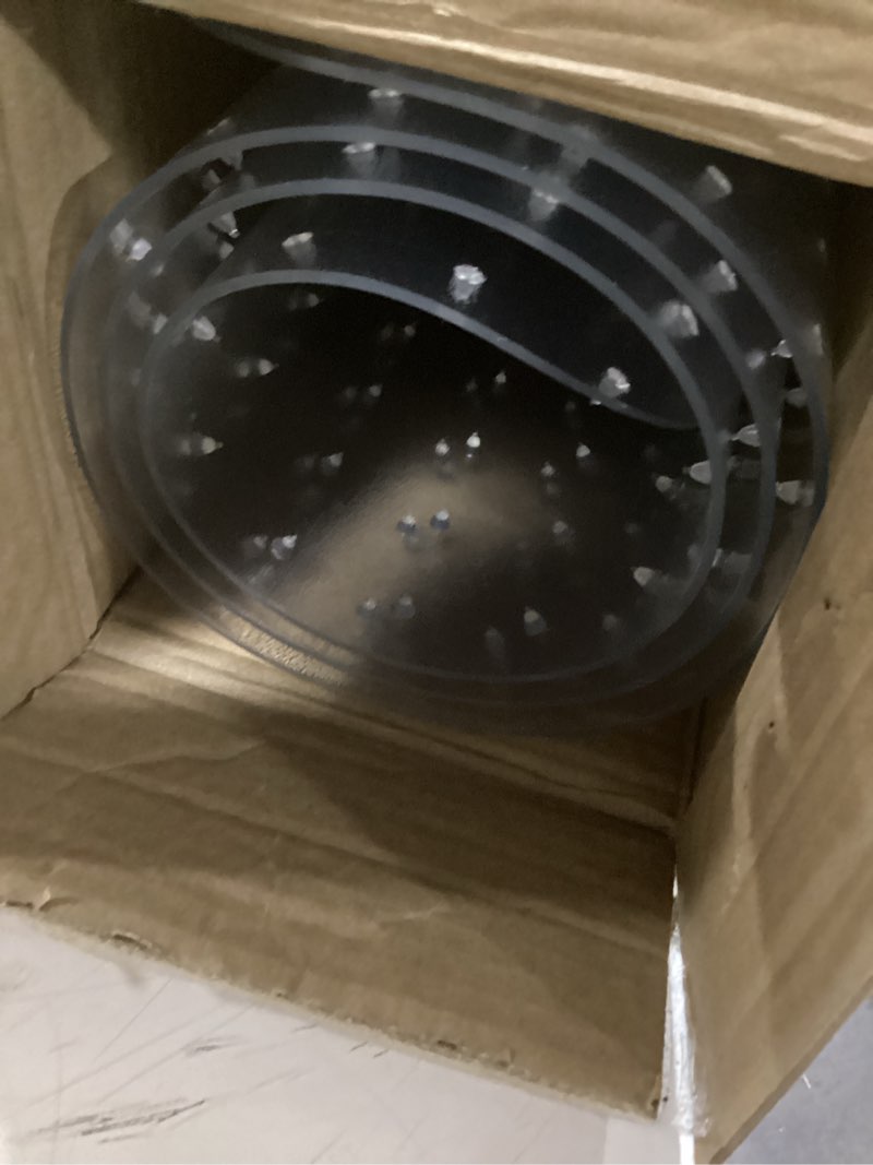 Condition photo showing Good Condition for Office Chair Mat for Carpet - 36x48 Inch Plastic Computer Desk Floor Protectors for Chairs Clear Under Desk Rug Pad for Rolling Gaming Chair 36"x48"